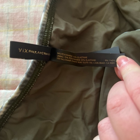 ViX Paula Hermanny Green with White Bikini bottom - Picture 4 of 8